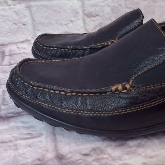 Cole Haan tucker venetian loafers shoes men's size 10 black - Picture 2 of 16